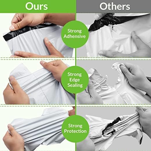 Miniatura 3 de Sobres de polietileno de 9 x 12 pulgadas, 100 bolsas de envío para ropa para pequeñas empresas, sobres de envío con autosellado, impermeables