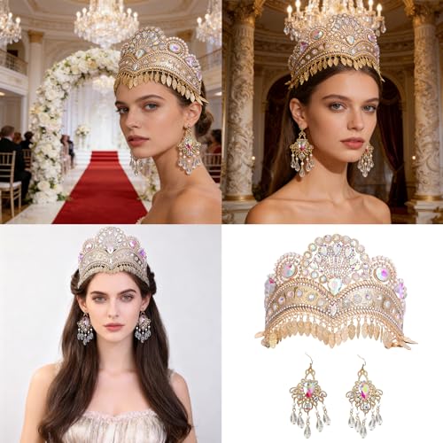 Pendientes para bodas de cristal hechos a mano Ldbuejiaja multifuncional 2