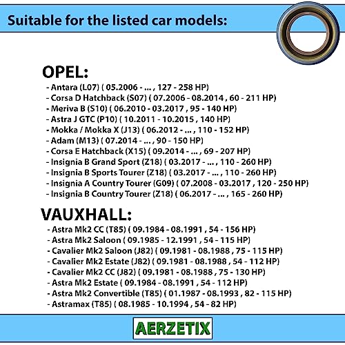 AERZETIX - C67009 - Dichtungsring, differential - einbauseite antriebsachse - kompatibel mit Chevrolet, Opel, Vauxhall OE-nummern 12755013, 55353153, 90342143, 03 74 151