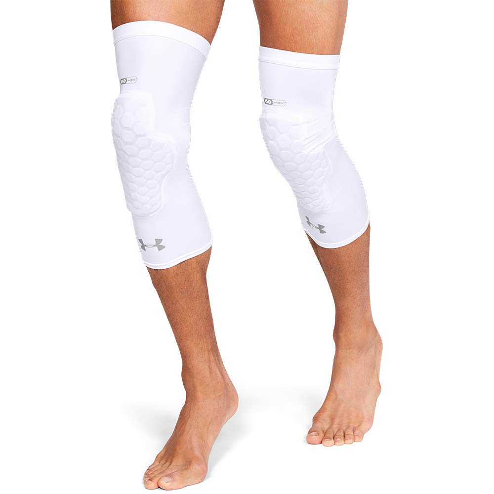 Under Armour Manchon Gameday Pro Baskeball unisexe pour adulte, blanc, taille M
