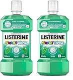 Listerine Smart Rinse Mild Mint Mouthwash, Multi, 500 ml (Pack of 2)
