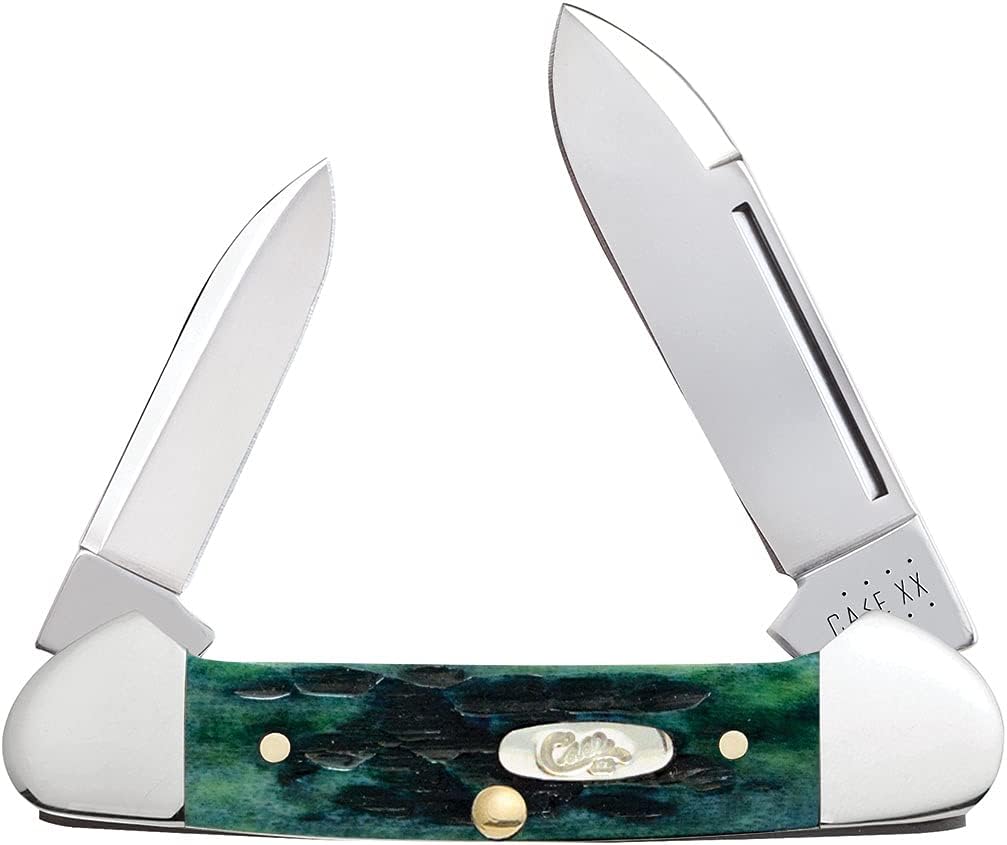 Case XX WR Pocket Knife Baby Butterbean Kentucky Bluegrass Jig Bone Item #22758 - (62132 SS) - Length Closed: 2 3/4 Inches