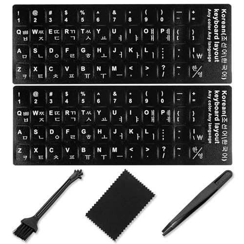 Korean Keyboard Stickers[5 in 1],Korean-English Keyboard...