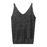 Débardeur à paillettes: ce débardeur à paillettes à couverture complète brille brillamment à chaque mouvement, vous mettant sans effort dans les projecteurs.