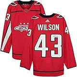 Tom Wilson Washington Capitals Autographed Red Adidas Authentic Jersey - Autographed NHL Jerseys