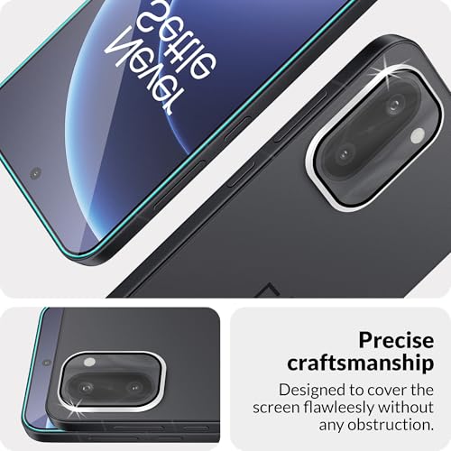 Image of ArmourPro Edge to Edge Tempered Glass for OnePlus 15R with Silver Camera Ring Guard, 9H Screen Protector, Anti-Scratch, Anti-Fingerprint, Bubble-Free Installation Kit