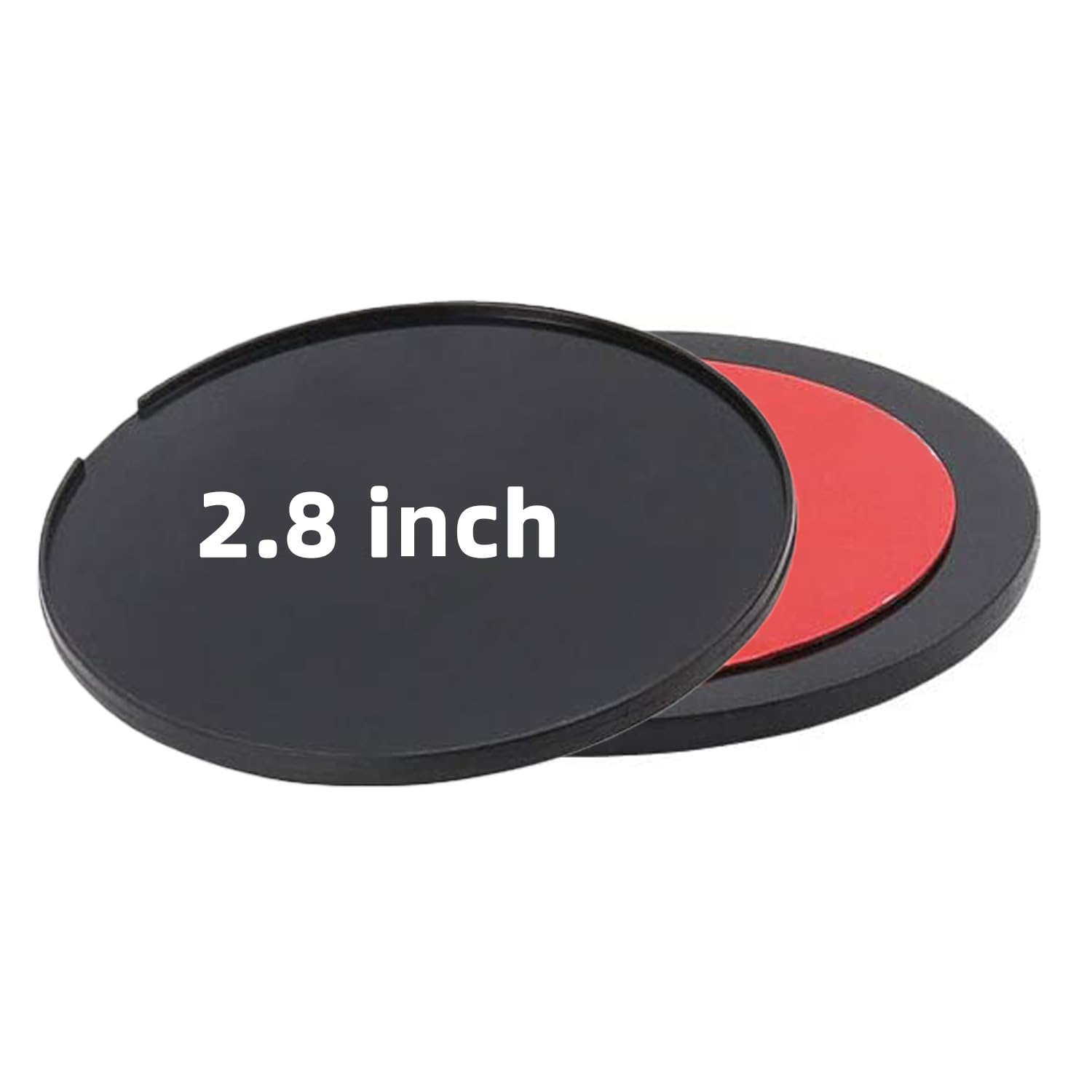 Dashboard Adhesive Mounting Disk - Circular Adhesive Sticky Suction Cup Base Adapter Plate for Car Dash Cam Garmin Tomtom GPS Nav Smartphone Console Disc (2 Pcs, Diameter 2.8 inch)