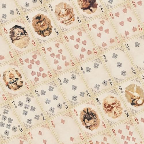 Image of PATPAT Poker Playing Cards, Pack of 55 for All Ages, Vintage Card Games Playing Cards for Adults Poker Set with Rabbits, Owls, Animal Characters for Family Game Nights, Party Activities, Collections