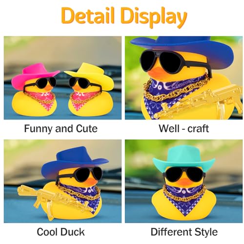 image for wonuu Rubber Duck Car Ornaments Duck Car Dashboard Decorations for Coo