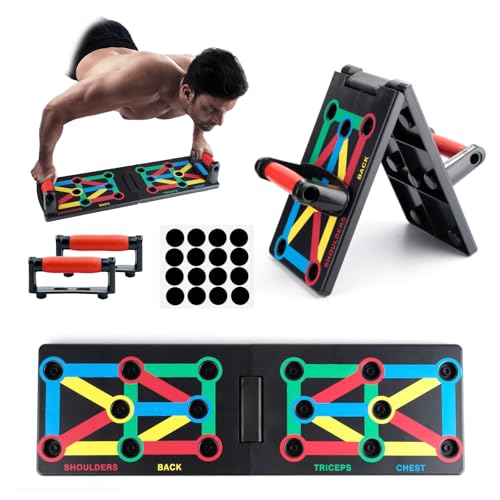 Surplex Faltbare 12-in-1 Push Up Rack Board System mit Handgriff...