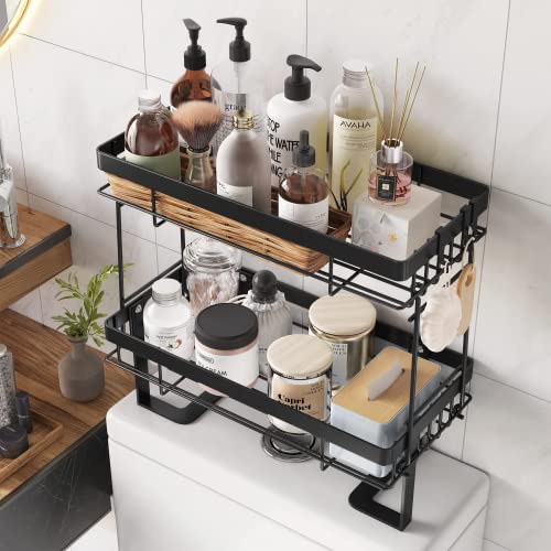 COVAODQ Over The Toilet Storage 2 Tier Bathroom Organizer Shelves Multifunctional over toilet bathroom organizer, No Drilling with Wall Mounting Space Saver - Cosy Home Interiors COVAODQ Over The Toilet Storage 2 Tier Bathroom Organizer Shelves Multifunctional over toilet bathroom organizer, No Drilling with Wall Mounting Space Saver - Image 3