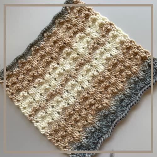 Wool Wonders Variegated Ombre Medium Heavy Worsted/Aran Weight #4 Yarn, 30% Australian Wool And 70% Acrylic, 4 Skeins, 400G/640Yds (Neutral Beige) #TOP1