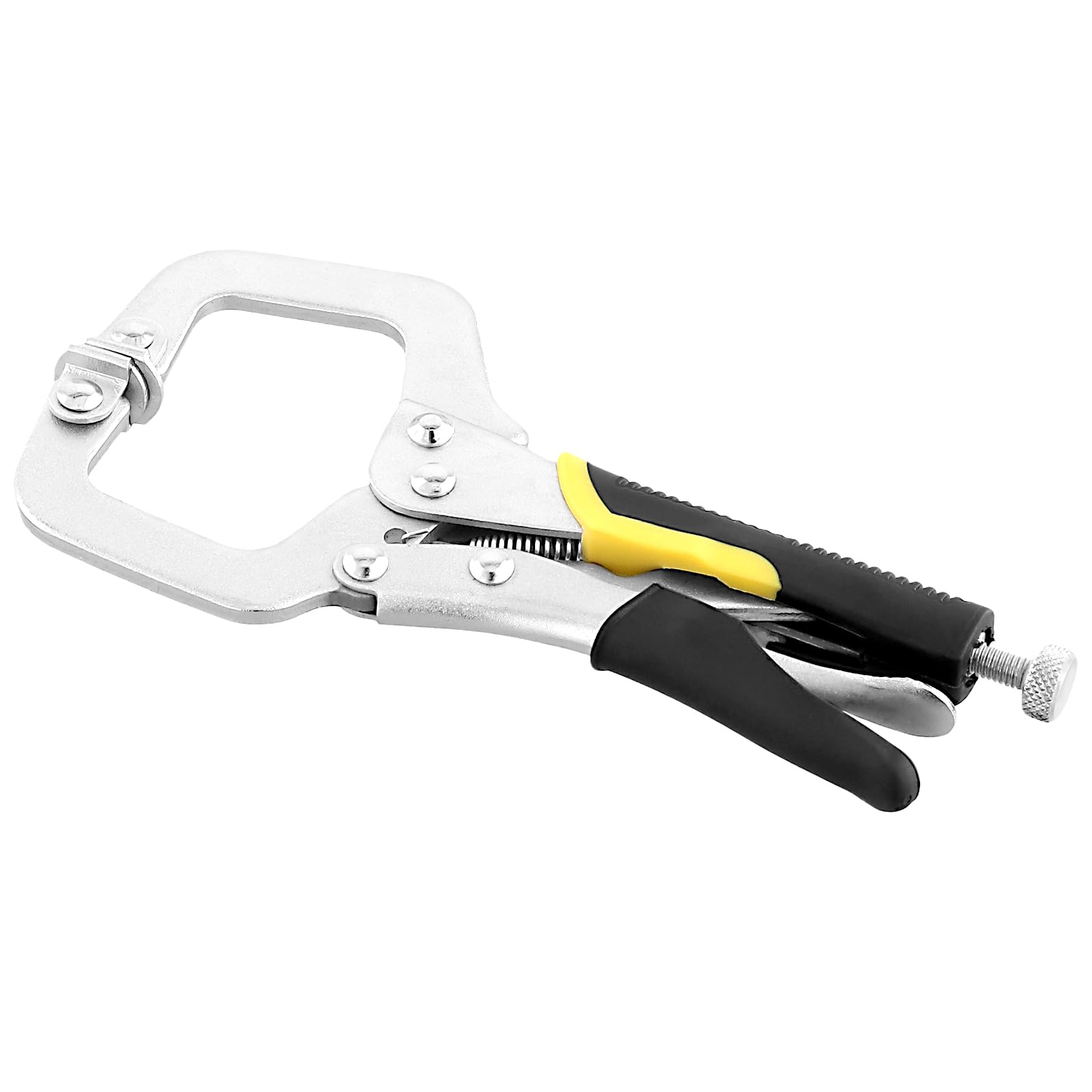 Lot de 6 colliers de serrage en C de 15,2 cm, pinces de soudage en métal réglables pour travail du bois