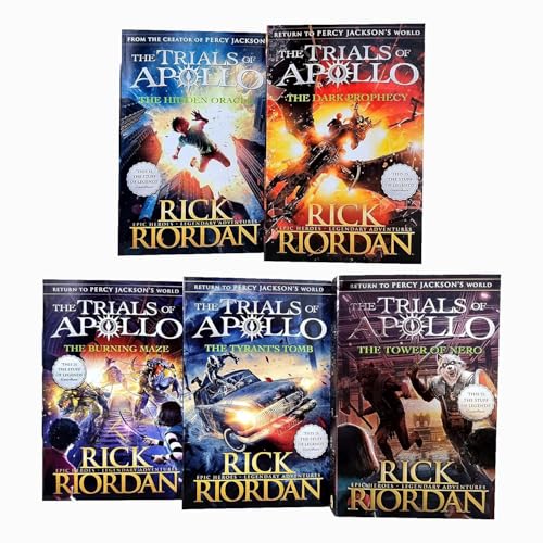 The Trials of Apollo Series 5 Books Collection Box Set by Rick Riordan