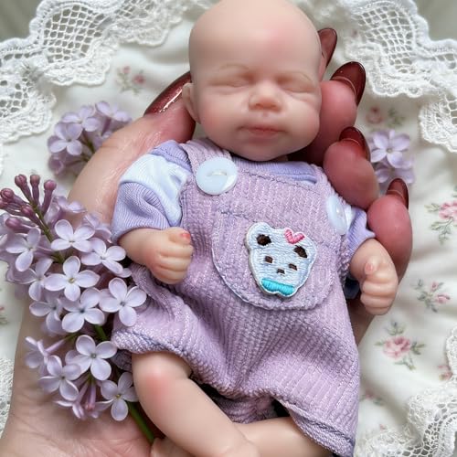 Muñeca de silicona realista 15 cm para niños miniatura 1