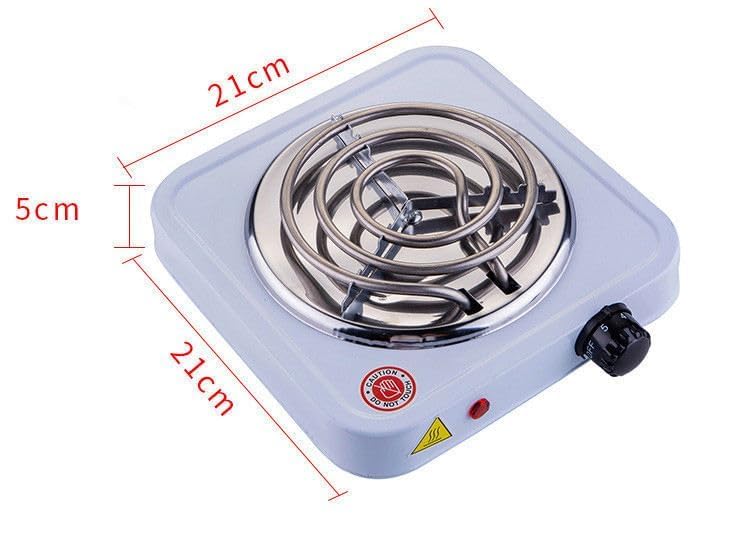 Image of Electric Double & Single Burner Hot Plate Portable Cooktop with Dual Adjustable Temperature Control | Electric Stove for Home, Hostel, Office, Travel, Dorm, Camping & Emergency Cooking