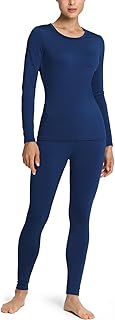 TSLA Women's Thermal Underwear Set, Fleece Lined Base Layer Top & Bottoms/Pants/Tops – Winter Warm & Soft for Cold Weather