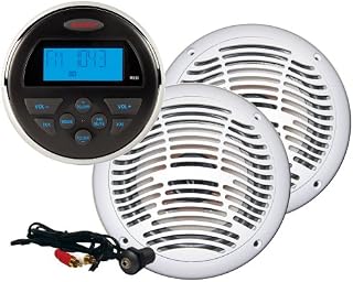 Jensen Stereo and Speakers Bundle Model CPM100; Includes MS30 Stereo AM/FM/USB, AMS602W Marine