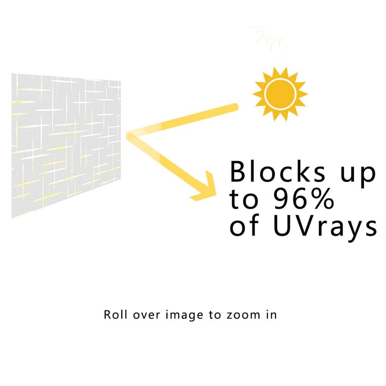 Static Cling Frosted Window Privacy Film – UV Protection, No Glue, Easy To Apply (Cross Pattern) - View #11