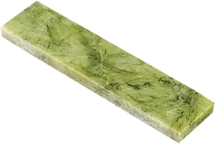 Knife Sharpening Stone,10000 Grit Sharpener Whetstone Final Fine Polishing Natural Green Honing Oilstone for Knives Tools,Cutting Tool (SET-C) 100*20*10