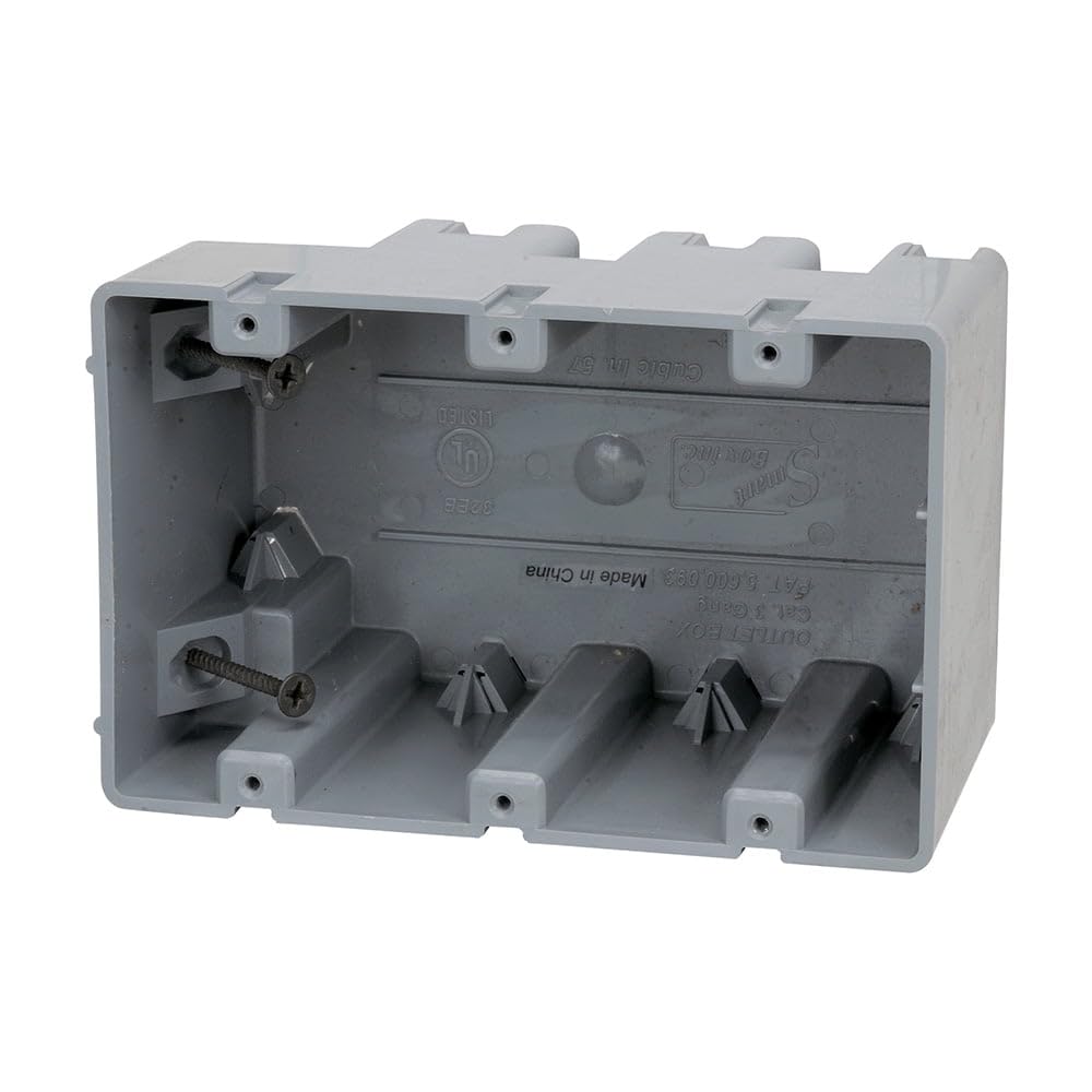 Southwire Electrical Box for Ceiling Fan, Light Fixture, 50lb Ceiling Fan and 75lb Light Fixture Support, Depth Adjustable, Gray, MSBFAN — Amazon image 18