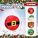Liliful 12 Pcs Mini Christmas Piñata Bulk Small Xmas Santa Claus Snowman Elk Tree Decor Christmas Mexican Piñata for Birthday Holiday Decoration, 4 x 4 x 1.5''