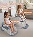 3-in-1 Potty Training Seat & Training Toilet & Potty Chair, Height Adjustable Toddler Toilet Seat for Kids Boys Girls, Foldable Potty Training Toilet with Splash Guard and Anti-Slip Steps
