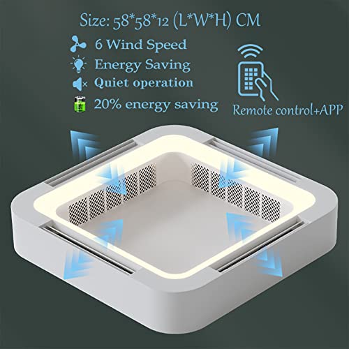 Ventilateur de plafond moderne avec lumière pour une chambre à coucher fraîche et calme