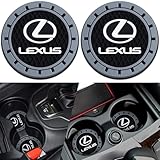 Car Cup Holder Coaster for Lexus ES350 GS350 GS300h GS450h is300 es350 ls460 rx350 NX300h Silicone Cupholder Coaster,Car Interior Accessories,2.76 Inch 2 Pieces （Grey）