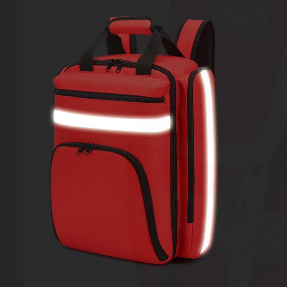 Dianzan Zaino di Pronto Soccorso, Borsa Medica di Emergenza Vuota con Riflettente, Borsa Organizer di Pronto Soccorso per Escursioni All'aperto, Campeggio, Viaggi, Auto