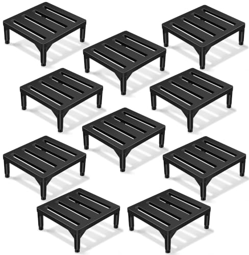 Image of DVI Heavy Duty Black Plant Stand | Pack of 10 | Strong, Durable, Rust-Proof | Supports Up to 200 Kg | Indoor & Outdoor Use | Pot Stand for Big Size Plants | All Weather Resistant Pot Stand