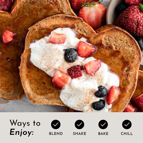 Image of JUST INGREDIENTS Vanilla Bean Protein Powder - Grass-Fed Whey Blend, Organic, Gluten Free, Dairy Free, Soy Free - 15 Servings, 22g Protein