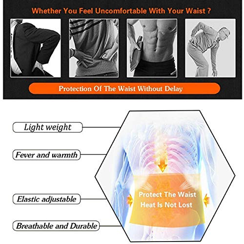 NEW Large size Adjustable Lumbar Support Lower Waist Back Belt Brace Pain Relief (M)