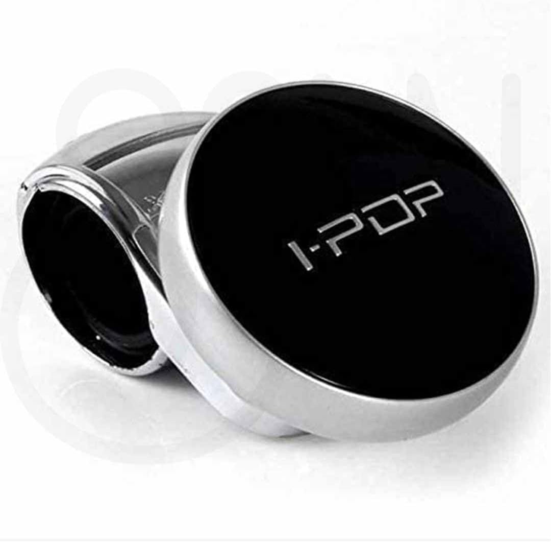- Ostin Steering Knob, Steering Wheel Power Handle Car Steering Wheel Spinner Regulator Power Handle Ball Hand Control Ball Car Handle Knob Helper Compatible with Most Cars (I- Pop Silver Ring)