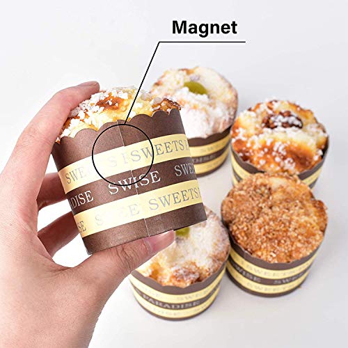 image for MASTER FENG 6Pcs Fake Cupcake Simulation Cake Prop for Display, Artifi