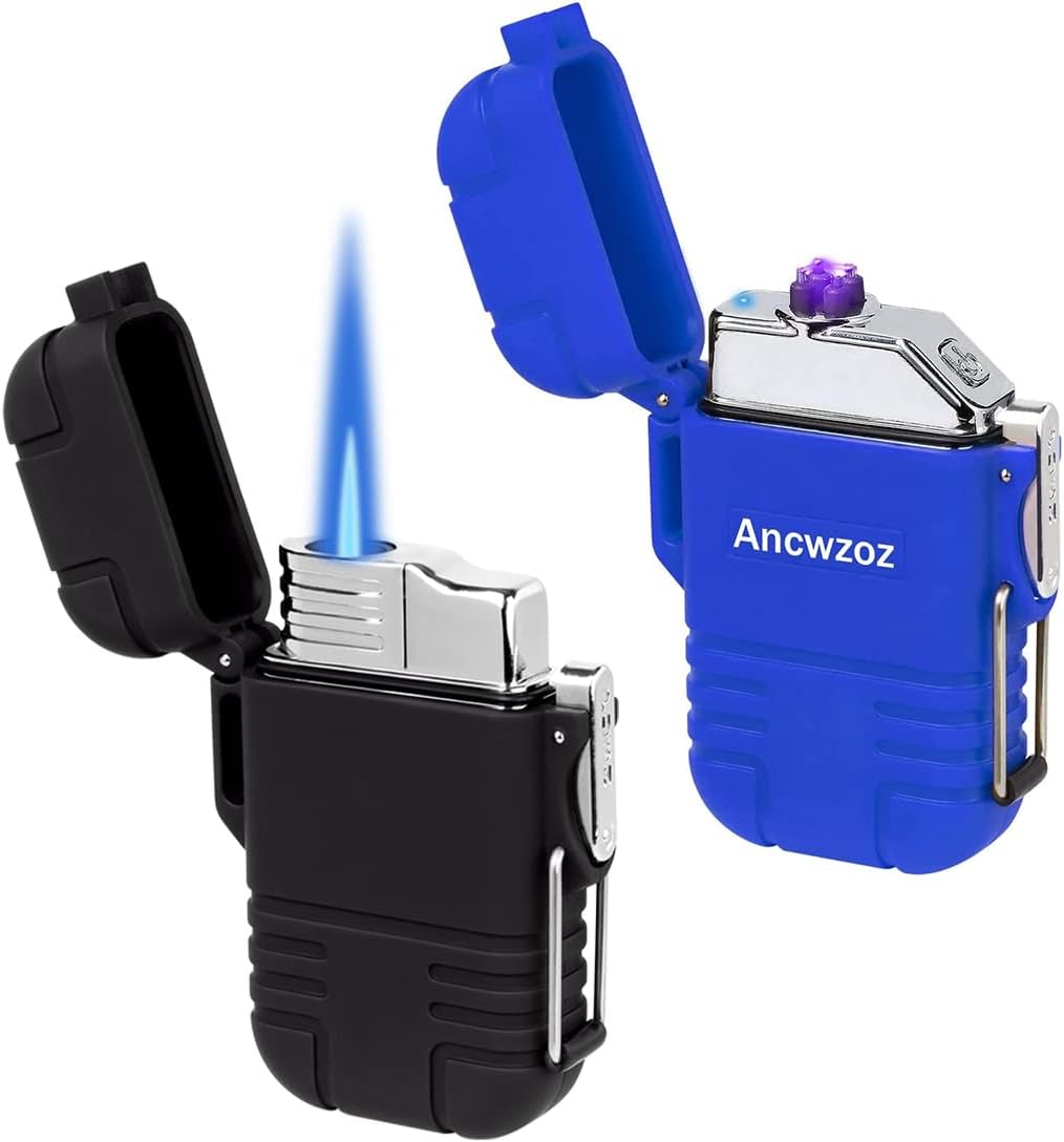 2 psc lighters USB lighters and Butane lighters are Combined with Outdoor lighters