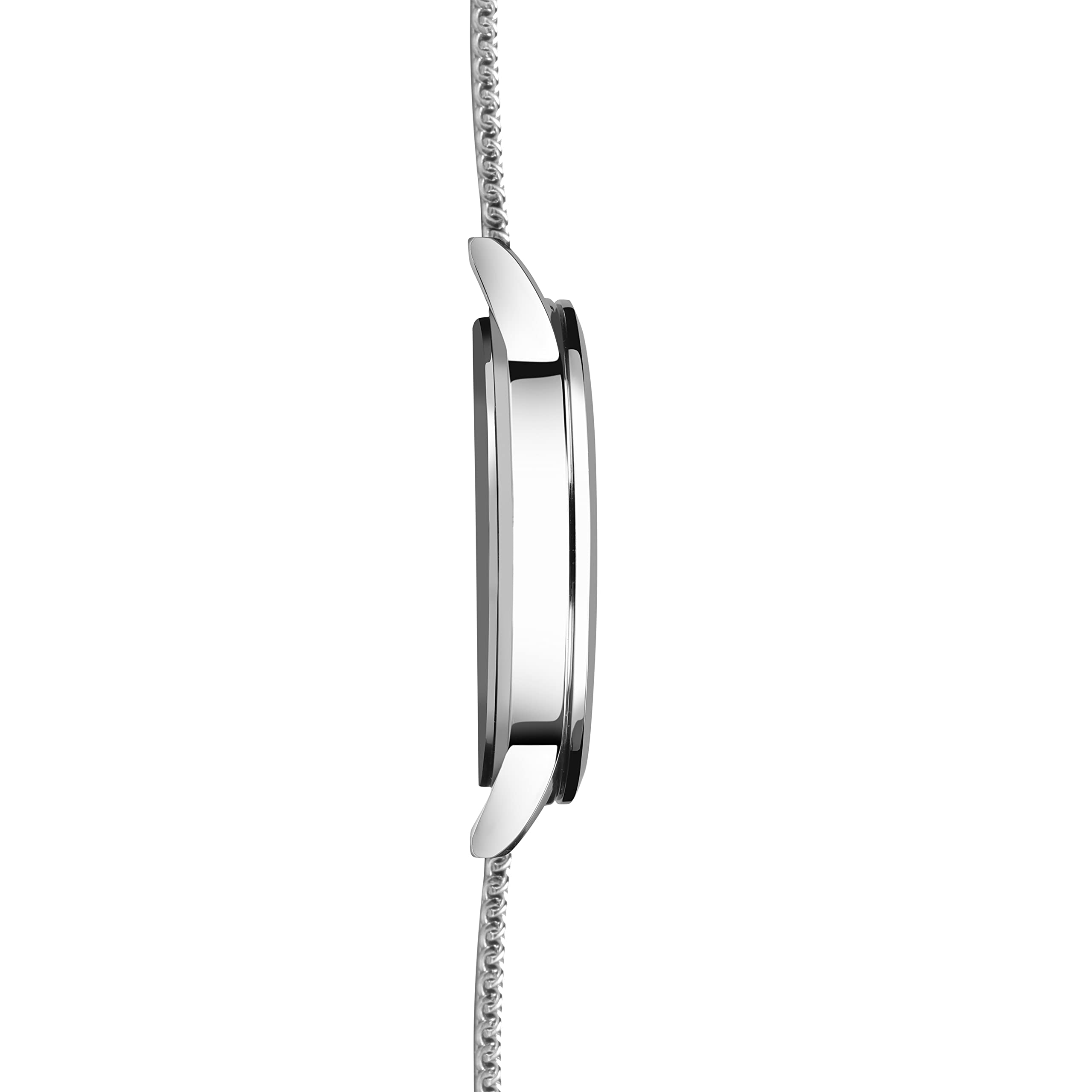 Sekonda Reloj para hombre, esfera blanca con correa de cuero negro 1939