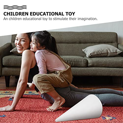 TOYANDONA 2 Stuks Foam Kegels Wit Durafoam Kegel Voor Diy Thuis Craft Project Kerstboom Tafel Middelpunt Wit Kegels Voor… - Image 7