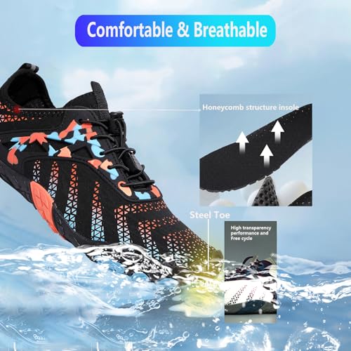 Image of Hike Barefoot Shoes Women Men Pro Water Footwear Wide Toe Box Non-Slip Unisex Athletic Outdoor Running Shoes