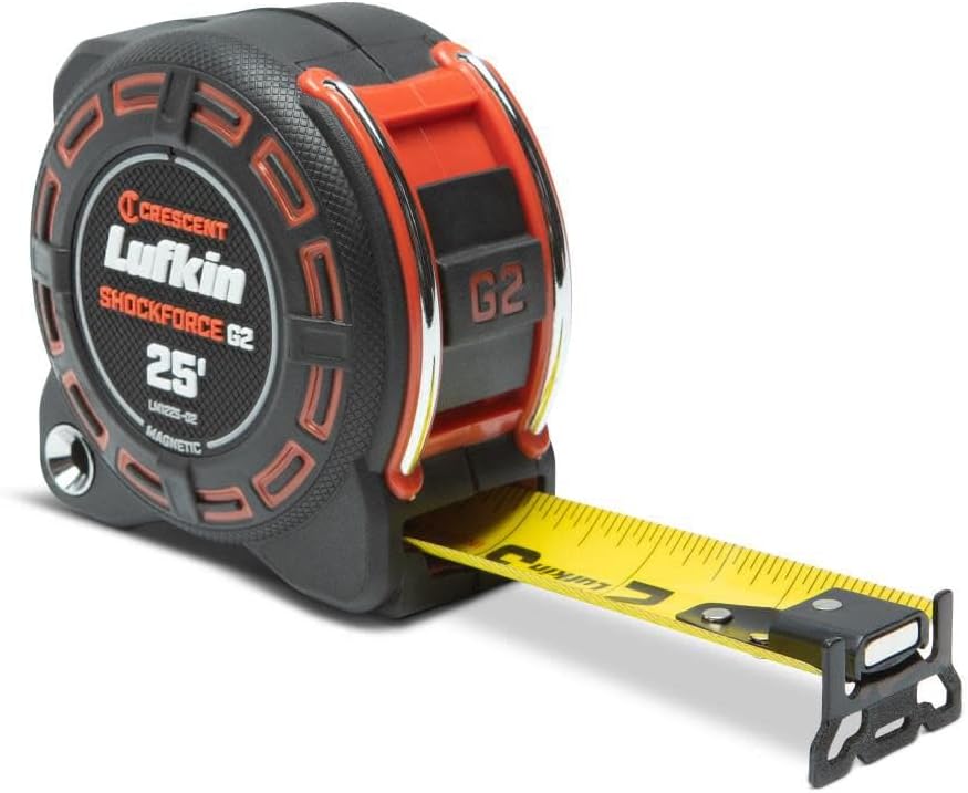 Crescent Lufkin Shockforce G2 25-ft Magnetic Tape Measure- LM1225-02