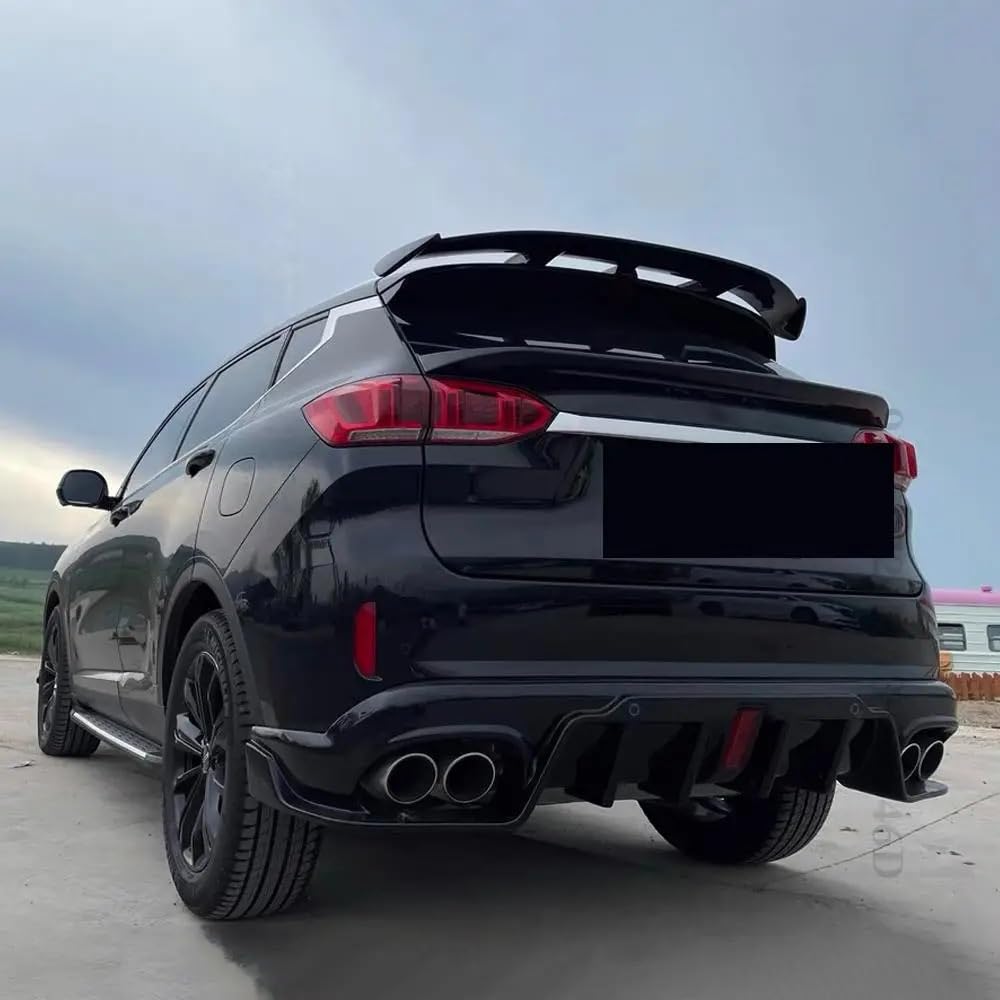 Spoiler dachowy Uniwersalny tylny spojler skrzydłowy dla 99% Hatchback SUV samochody wyścigowe zestaw do nadwozia pokrywy bagażnika w stylu GT(Carbon Fiber Look)