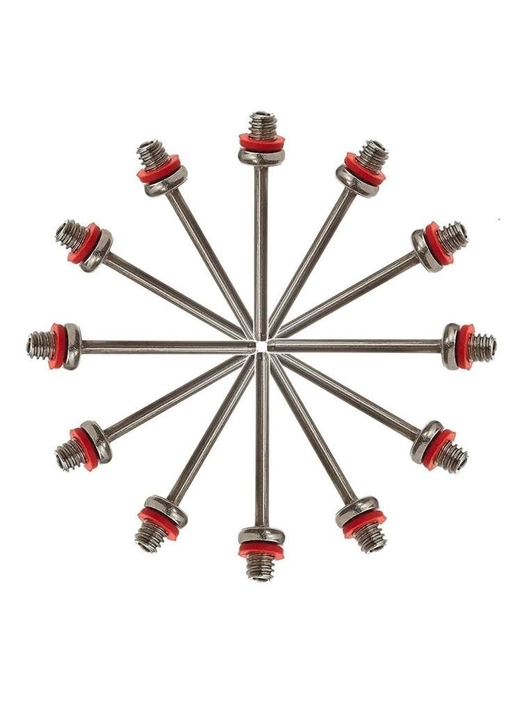 Aluminum Multicolor Inflating Needles - One Way Football Pump Needle Pin Nozzle (10 pcs)