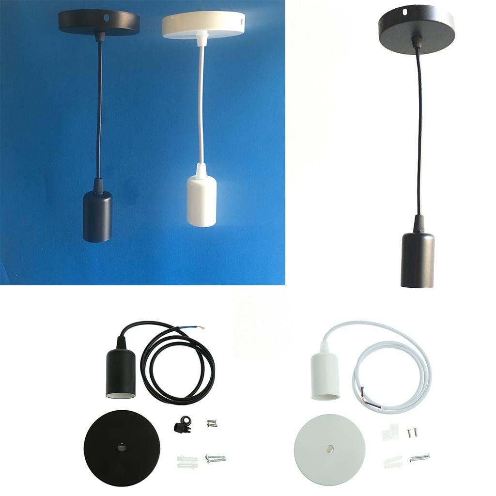 BNF®1 Pc Ceiling Lamp/Pendant Light Holder for E27 Screw-Type Bulb Light Black|Home & Garden | Lamps, Lighting & Ceiling Fans | Lighting Parts & Accessories-picture-12