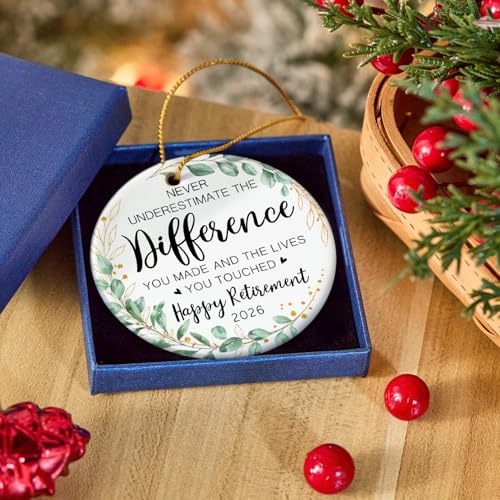 Image of Retirement Gifts for Men,Women 2026, First Christmas Retired Ornament 2026
