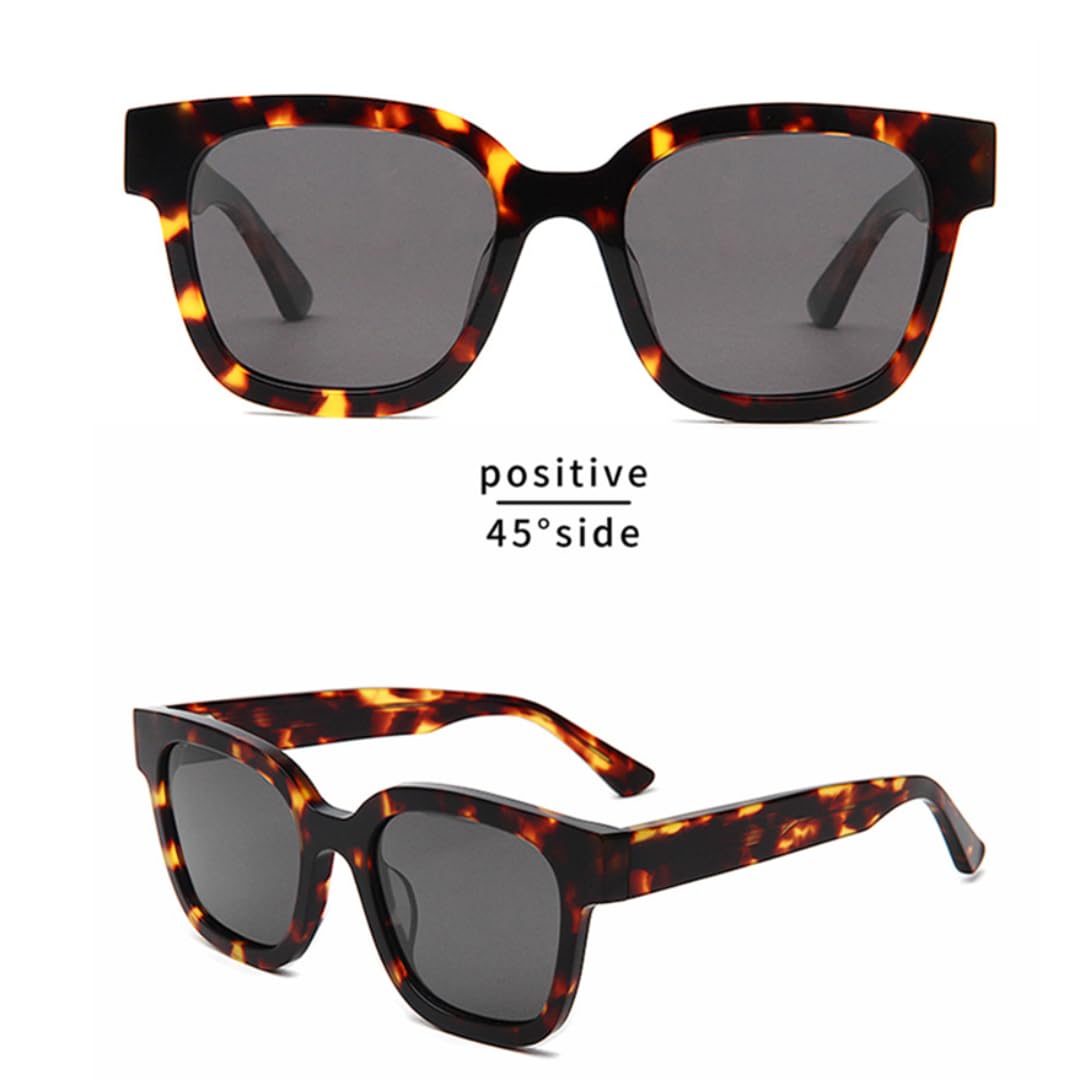 Lunettes de soleil polarisées rétro à grande monture, acétate, pour hommes et femmes, protection UV400