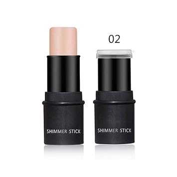Alvinlite Highlighter Makeup Stick, Magical Halo Glow Highlighters, Contour Highlighter Stick Multi-function Face Shimmer Brightens and Shades Pencil for Face and Body 0.24fl.Oz (Brown)