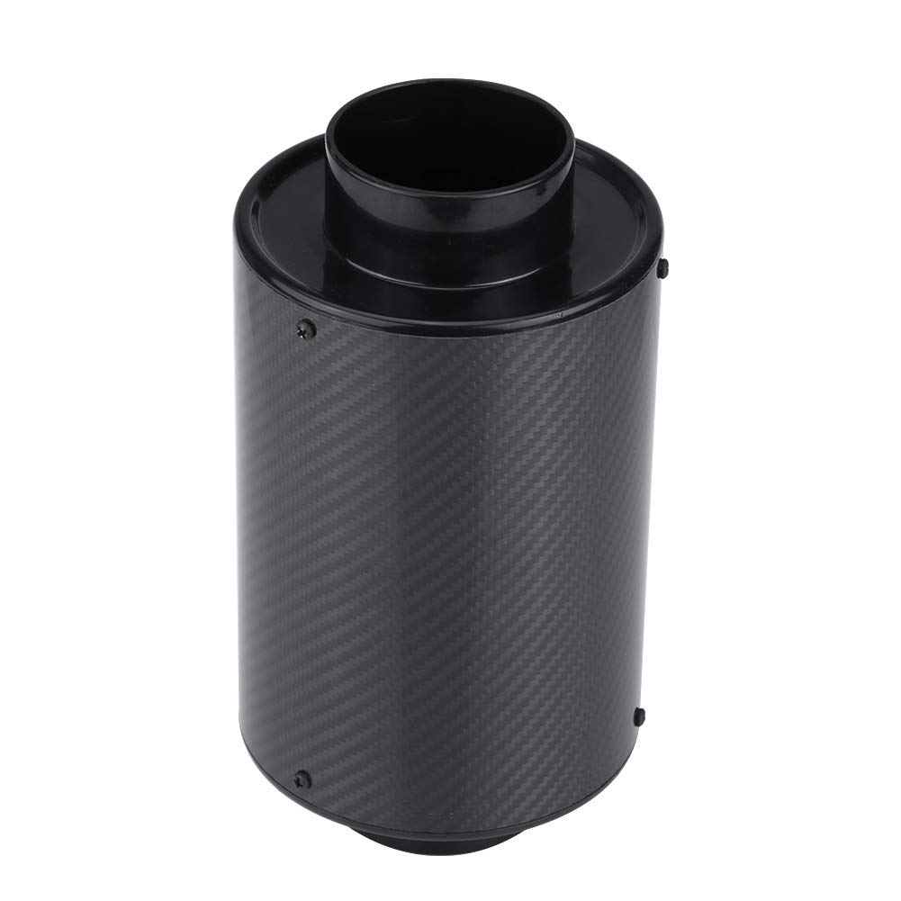 Scatola del Filtro dell', 76mm 3Scatola del Filtro della a Induzione Universale in Fibra di Carbonio di Aspirazione Fredda W Tubo di Aspirazione