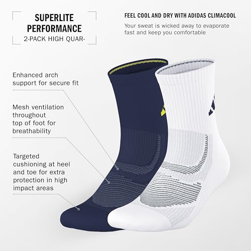 adidas Superlite Performance High Quarter Running Socks2