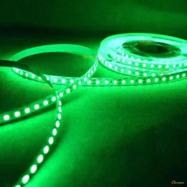 Image of Self Adhesive 2835 LED Strip Cove Light (120 LED Per Meter) or Profile Light or Flexible Strip with SMPS (Green-5 Meter).