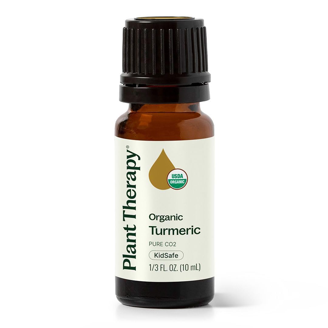 Plant Therapy USDA Certified Organic Turmeric CO2 Essential Oil 10 mL (1/3 oz) 100% Pure, Undiluted, Therapeutic GradeUSDA Organic